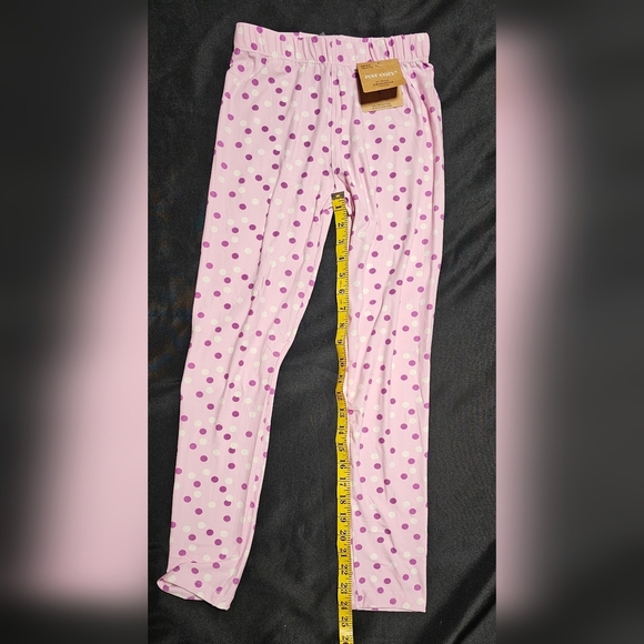Just Cozy All Season Leggings XS Pink Polka Dot Soft Women's 4 Way Stretch - Picture 7 of 9